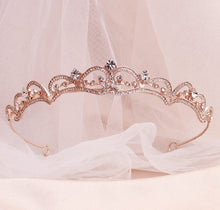 Romantic Princess Inspired Crystal Bridal Tiara - La Bella Bridal Accessories