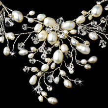 Dramatic Crystal & Freshwater Pearl Bridal Jewelry Set - La Bella Bridal Accessories