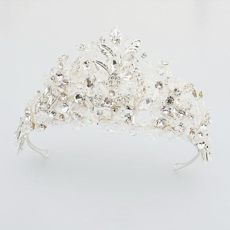Vintage Crystal Bridal Tiara Crown fit for a Princess Bride  display picture 1