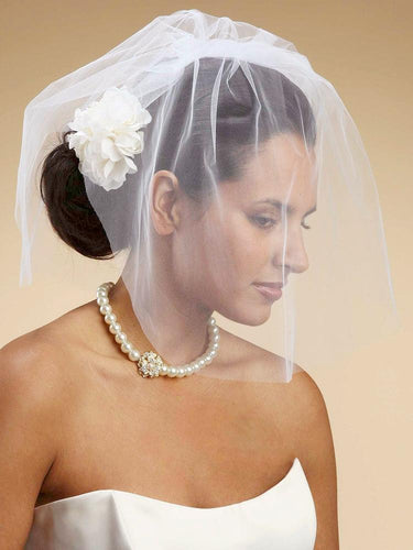 Lovely Birdcage Bridal Veil - La Bella Bridal Accessories