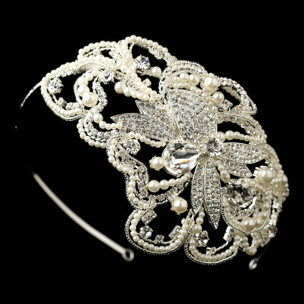 diamond wedding headpiece