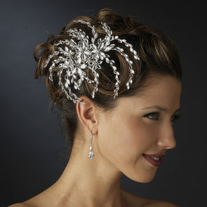 Gorgeous Marquise Crystal Burst Bridal Hair Comb - La Bella Bridal Accessories