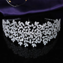 Big Luxury Couture Cubic Zirconia Crystal Bridal Headband Tiara