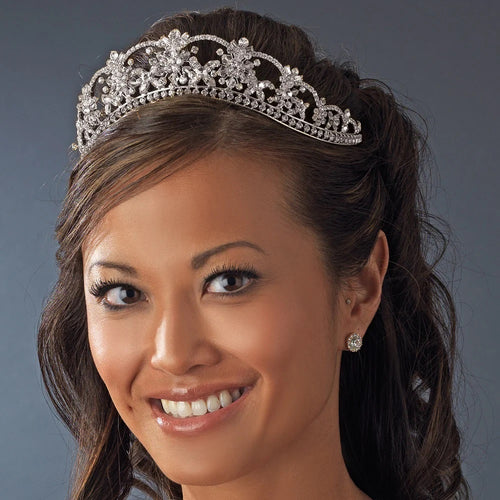 Silver Plated Crystal Swarovski Crystal Tiara-La Bella Bridal