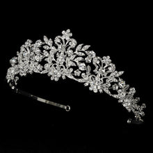 Gorgeous Swarovski Crystal Wedding Tiara with Pearls - La Bella Bridal Accessories