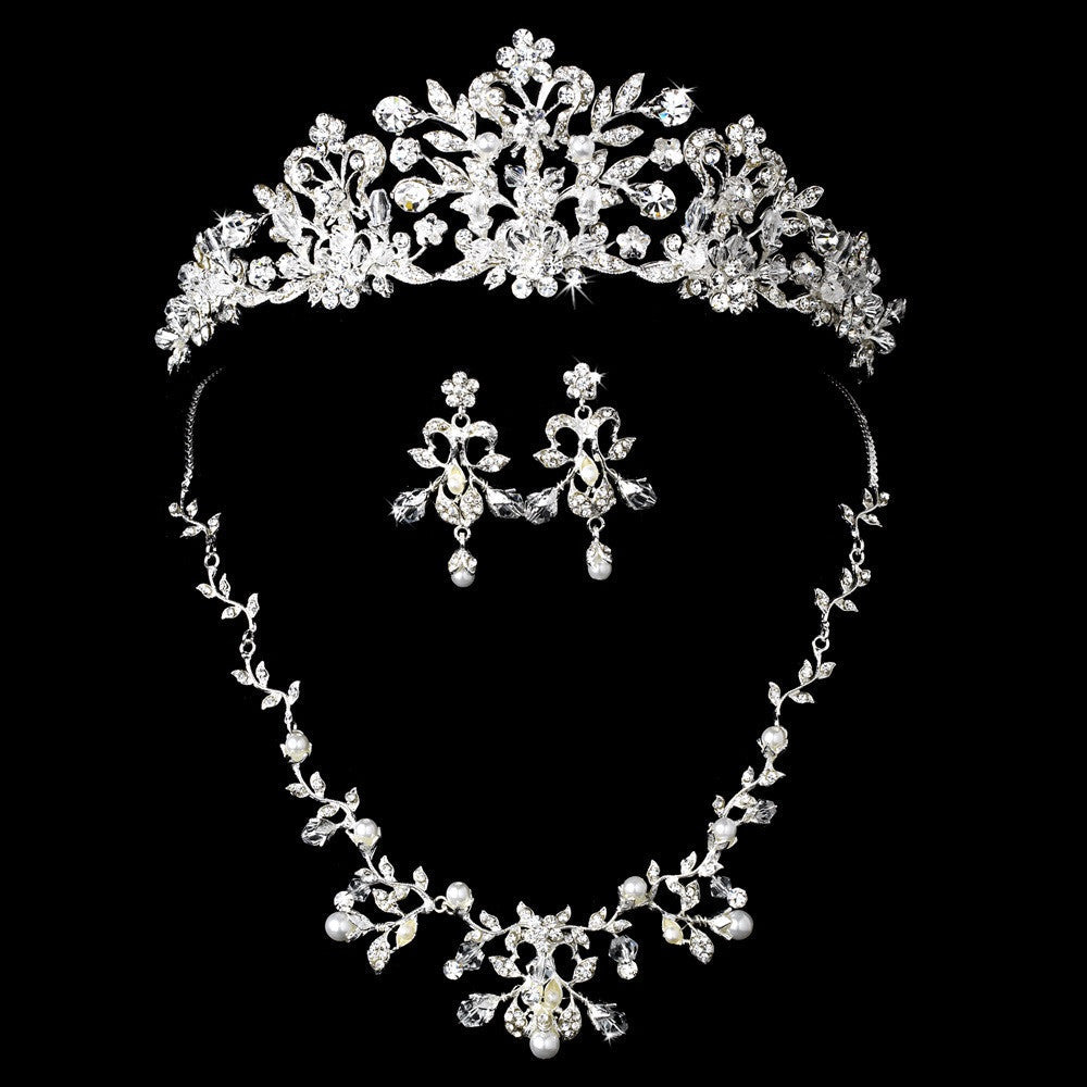 Gorgeous Swarovski Crystal & Pearl Wedding Tiara – La Bella Bridal ...