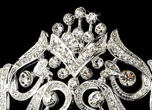 Vintage Inspired Silver Crystal Wedding Tiara