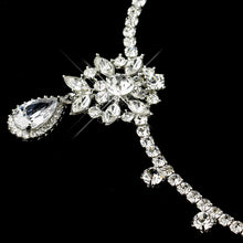 Antique Silver CZ Crystal “Kim Kardashian” Inspired Frontlet Headband