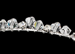Beautiful Swarovoski Crystal Double Bridal Headband - La Bella Bridal Accessories