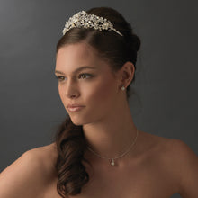 Silver or Gold Freshwater Pearl Crystal Bridal Tiara