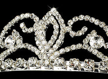 Ornate Silver Crystal Bridal Tiara