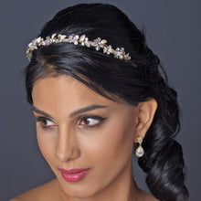 Super Pretty Swarovski Crystal Leaf Floral Bridal Headband