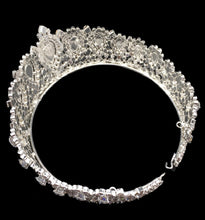 Gorgeous Royal Crystal Zircon Bridal Full Circle Tiara - La Bella Bridal Accessories