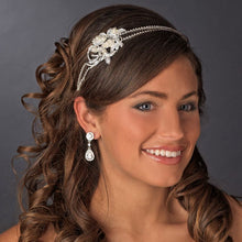Crystal & Pearl Side Accented Double Row Bridal Headband