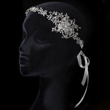 Amazing Crystal Floral Bridal Ribbon Headband