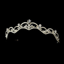 Sparkling Silver Crystal Wedding Tiara Headpiece - La Bella Bridal Accessories