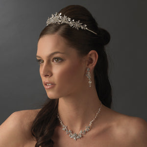 Swarovski Snowflake Bridal Tiara - La Bella Bridal Accessories