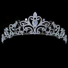 CZ Tiara, tiaras, cubic zirconium wedding tiara, bridal tiara, zircon, zircon tiara, cubic, cubic crystal tiara, tiaras, zircon tiara