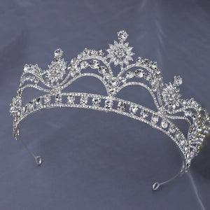 Royal Inspired Crystal Encrusted Star Burst Wedding Crown