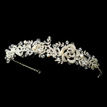 Vintage Inspired Freshwater Pearl & Crystal Floral Headband - La Bella Bridal Accessories