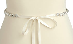 Sparkling and Beautiful Slender Wedding Belt Sash