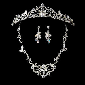 Gorgeous Dainty Crystal Swirl Bridal Tiara Crown