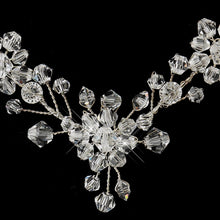 Silver Clear or AB Swarovski Crystal Bridal Jewelry Set