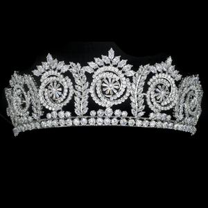 Silver CZ Tiara, zircon tiaras, cubic zirconium wedding tiara, bridal tiara, zircon, zircon tiara, cubic, cubic crystal tiara CZ Tiara, sim diamond, zircon tiara