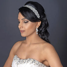 Crystal Beaded Ivory Headband - La Bella Bridal Accessories