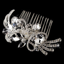 Beautiful Vintage Inspired Crystal Swirl Wedding Hair Comb