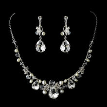 Gorgeous Crystal Necklace Earring Set - La Bella Bridal Accessories