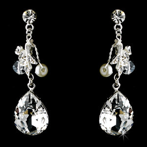 Gorgeous Crystal Necklace Earring Set - La Bella Bridal Accessories