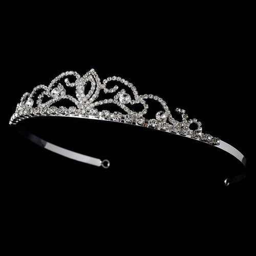 Gold Crystal Bridal Tiara - La Bella Bridal Accessories