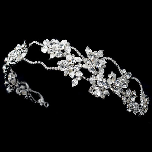 Beautiful crystal encrusted Wedding Headband - La Bella Bridal Accessories