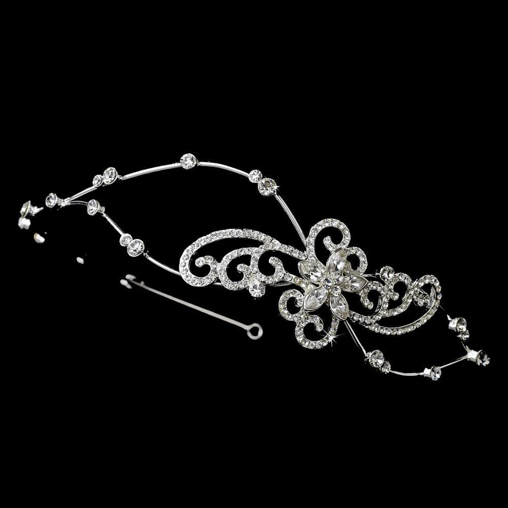 Silver Headband Headpiece 2836 - La Bella Bridal Accessories