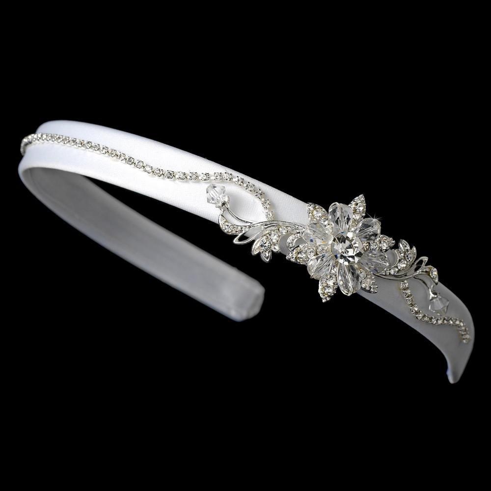 Floral Bridal Headband HP 2910 - La Bella Bridal Accessories