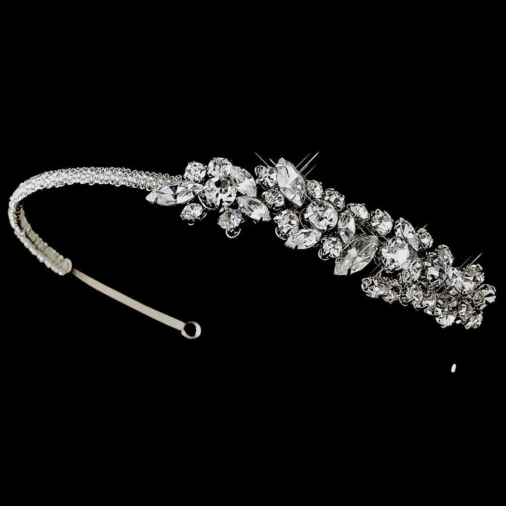 Vintage Bridal Headpiece with Side Ornament - La Bella Bridal Accessories