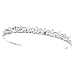 Fairy Tale Crystal Tiara (Silver or Gold) - La Bella Bridal Accessories