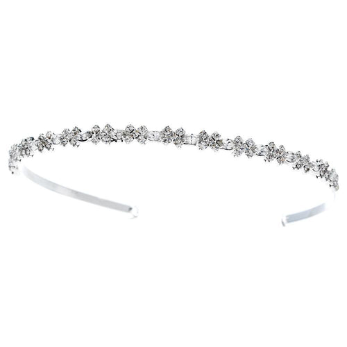 Crystal Elegance Bridal Tiara Band - La Bella Bridal Accessories