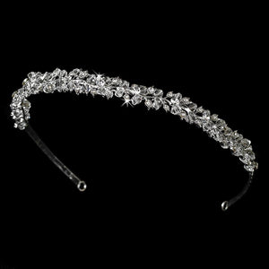 Couture Swarovski Silver Crystal Bridal Tiara - La Bella Bridal Accessories