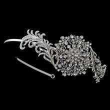 Vintage Inspired Side Accented Crystal Headband - La Bella Bridal Accessories