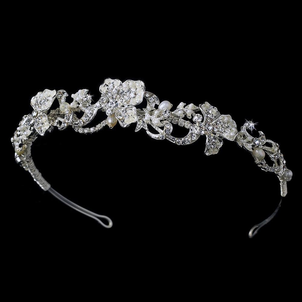 Floral Bridal Headpiece - La Bella Bridal Accessories