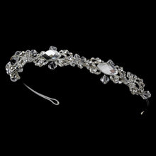 Modern Crystal Bridal Headpiece Headband - La Bella Bridal Accessories