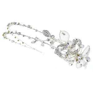 Crystal Side Ornament Headband - La Bella Bridal Accessories