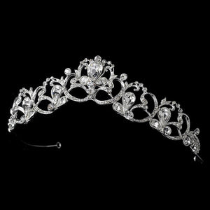 Vintage Crystal Bridal Tiara - La Bella Bridal Accessories