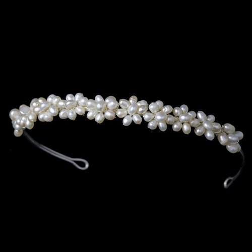 Freshwater Pearl Bridal Headband - La Bella Bridal Accessories