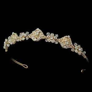 Vintage Bridal Headpiece Gold or Silver - La Bella Bridal Accessories