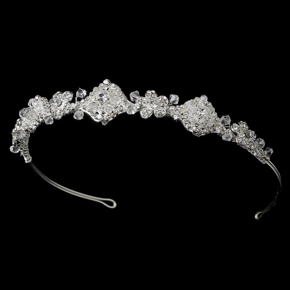 Silver Vintage Bridal Headpiece - La Bella Bridal Accessories