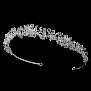 Stunning Crystal Headband Style Tiara - La Bella Bridal Accessories