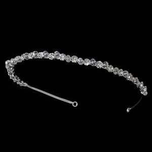 Crystal Bridal Headband Tiara Silver - La Bella Bridal Accessories
